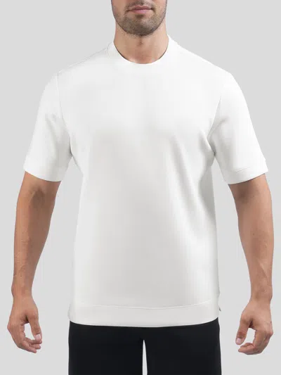 Fioboc Modal Blend Short Sleeve Tee:slim Fit In White