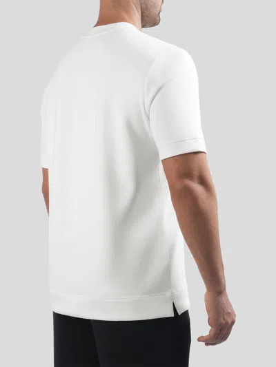 Fioboc Modal Blend Short Sleeve Tee:slim Fit In White