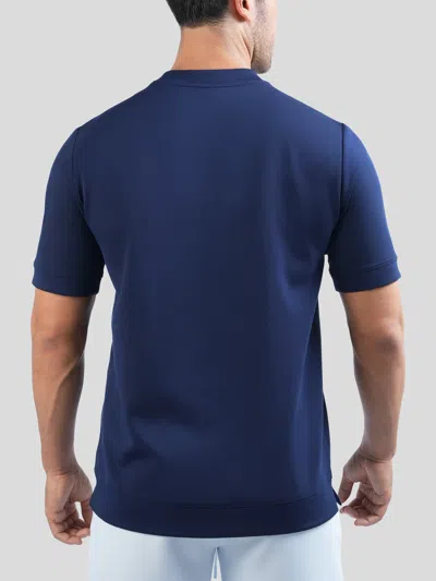 Fioboc Modal Blend Short Sleeve Tee:slim Fit In Blue