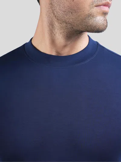 Fioboc Modal Blend Short Sleeve Tee:slim Fit In Blue