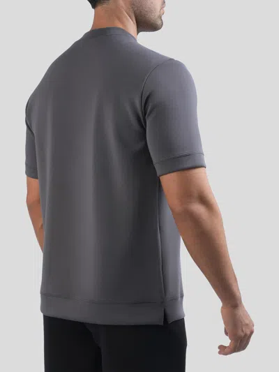 Fioboc Modal Blend Short Sleeve Tee:slim Fit In Gray