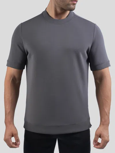 Fioboc Modal Blend Short Sleeve Tee:slim Fit In Gray