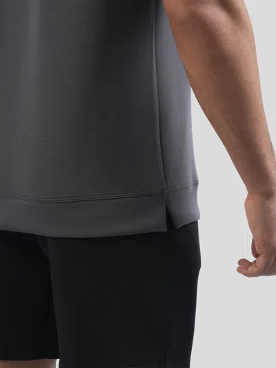 Fioboc Modal Blend Short Sleeve Tee:slim Fit In Gray