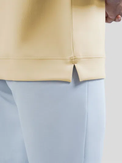 Fioboc Modal Blend Short Sleeve Tee:slim Fit In Sand