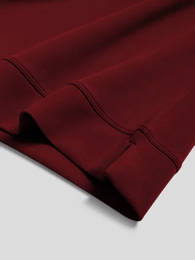 Fioboc Modal Blend Short Sleeve Tee:slim Fit In Burgundy