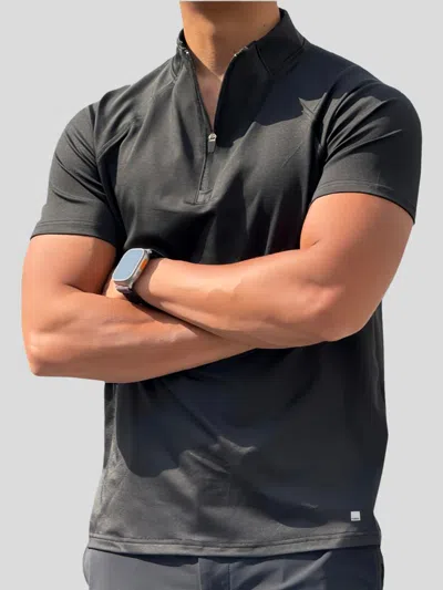 Fioboc Performancepro Half Zip Raglan Tee In Black