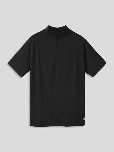 Fioboc Performancepro Half Zip Raglan Tee In Black
