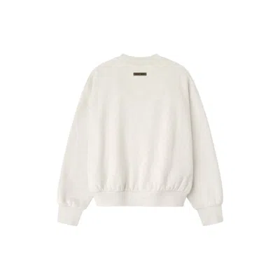 Essentials Embossed Classic Crewneck Sweatshirt In Brown