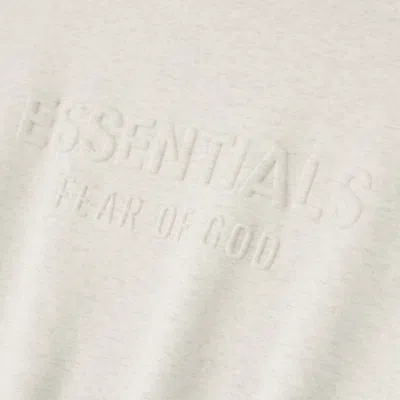 Essentials Embossed Classic Crewneck Sweatshirt In Brown