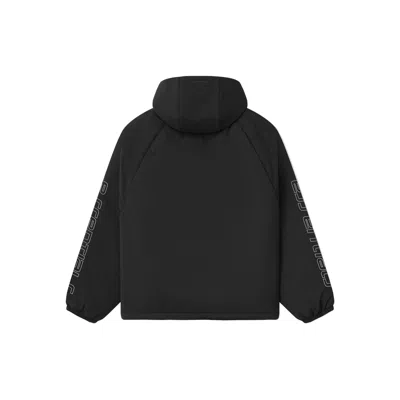 Essentials Tech Nylon Half Zip Anorak In Black