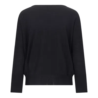 Zanone Black Wool Knitwear In Multi