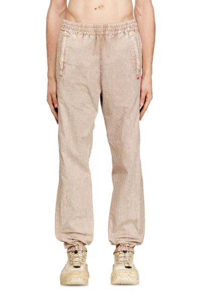 Diesel Drawstring Side Stripe Trousers In Pink