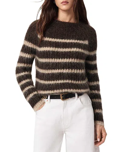 Allsaints Wool-blend Stripe Riga Sweater In Multi