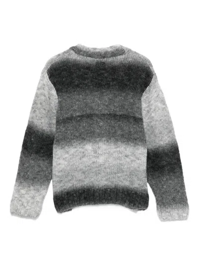 I'm Brian Ombré-effect Buttoned Cardigan In Gray