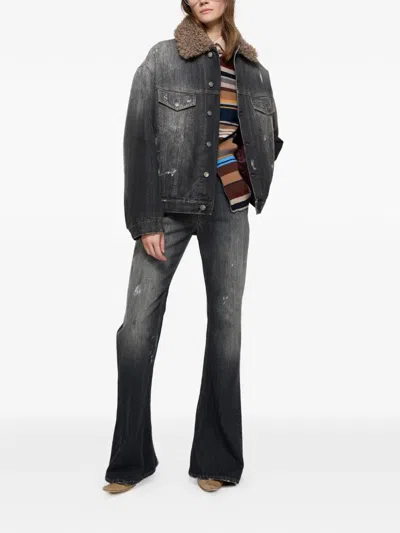 Acne Studios Multi-pocket Jeans In Black