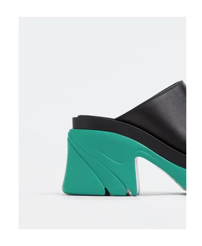Bottega Veneta Flash Platform Mules In Black