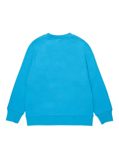 N°21 Graphic-print Sweatshirt In Blue