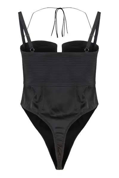 Anna October Body In Satin In Black