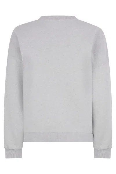 Philosophy Di Lorenzo Serafini Light Gray Melange Sweatshirt With Long Sleeves And Versatile Design. In Gray