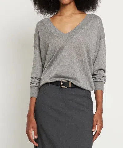 Tom Ford Gray Sweater With A Versatile V-neck In Gray