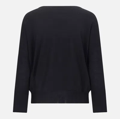 Zanone Black Wool Knitwear In Multi