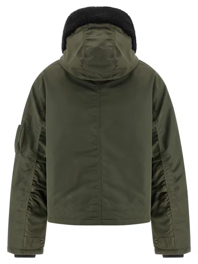 Carhartt Quilted Hooded Oltera Jacket In Green