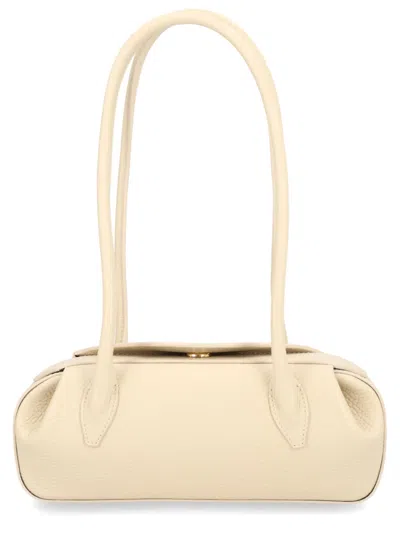 Yuzefi Oyster Shoulder Bag In Neutral