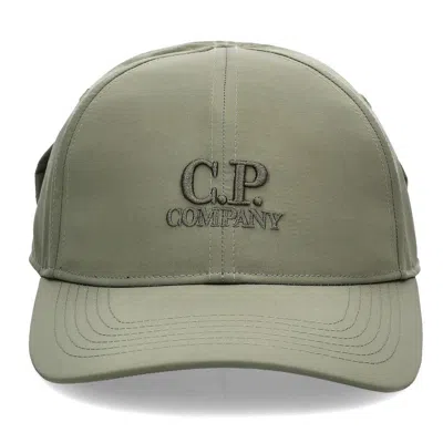 C.p. Company C.p.company Chrome-r Goggle Cap In Green