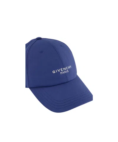 Givenchy Logo-embroidered Baseball Cap In Blue