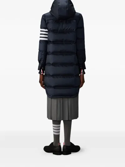 Thom Browne Lightweight 4-bar Parka In Blue