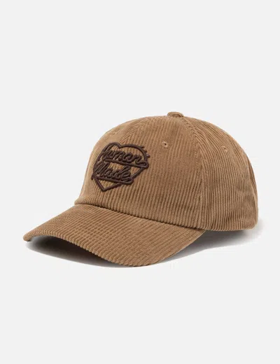 Human Made 6 Panel Corduroy Cap In Brown