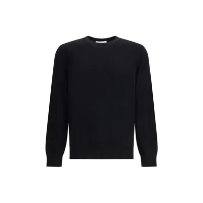 Alexander Mcqueen Ribbed Cotton Crew-neck Sweater In Black