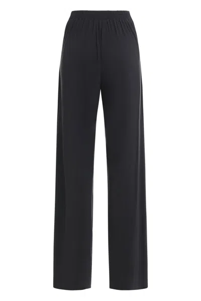 Amazuìn Technical Fabric Trousers In Black