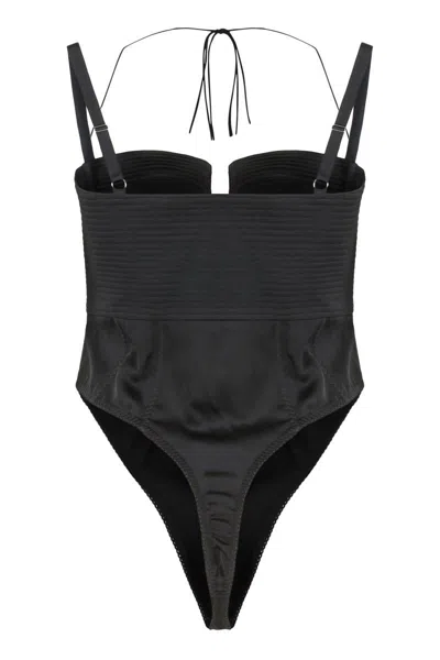 Anna October Body In Satin In Black