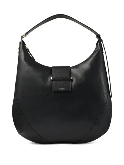 Jimmy Choo Borsa A Spalla Con Stampa Logo In Black