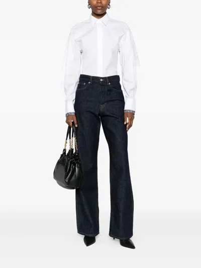 Brunello Cucinelli Point-collar Embellished Shirt In Multi