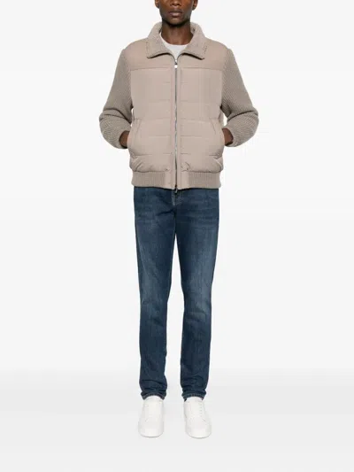 Brunello Cucinelli Whiskering-effect Jeans In Blue