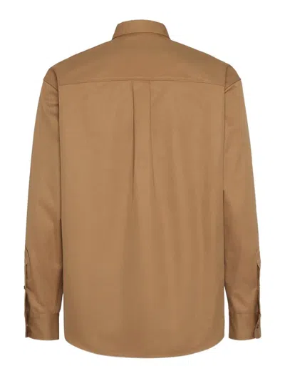 Dsquared2 Chest-pockets Button-up Shirt In Brown