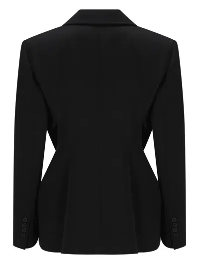 Givenchy Double-breasted Jacket Featuring Button Detailing In Black