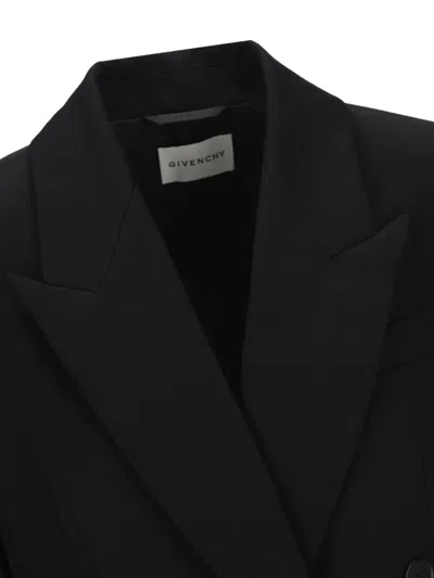 Givenchy Double-breasted Jacket Featuring Button Detailing In Black