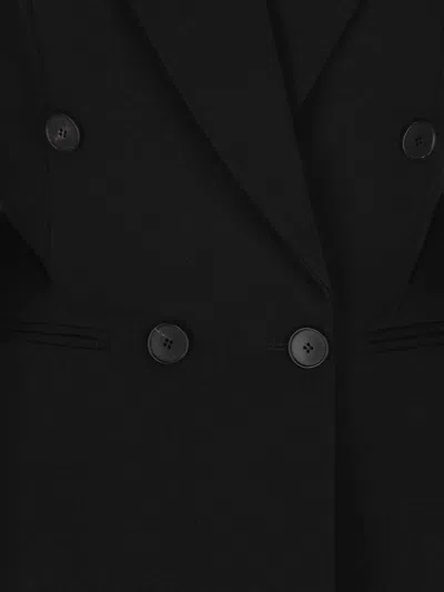 Givenchy Double-breasted Jacket Featuring Button Detailing In Black