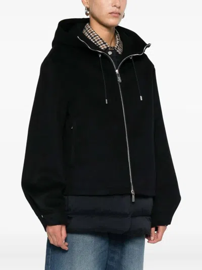 Moorer Hooded Padded Jacket In Black