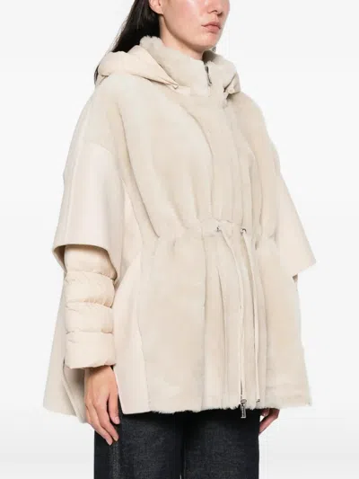 Moorer `raja` Jacket In Neutral