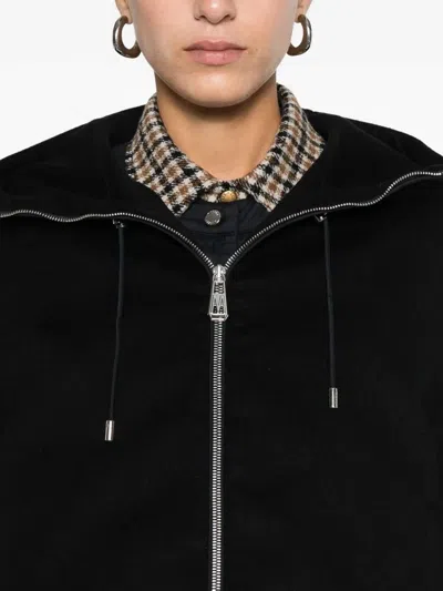 Moorer Hooded Padded Jacket In Black