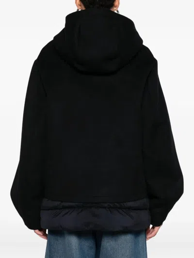 Moorer Hooded Padded Jacket In Black