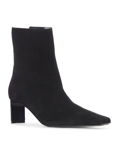 Khaite Refined Mini Ankle Boots With Sleek Blade Heel In Black