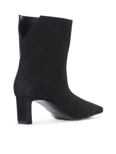 Khaite Refined Mini Ankle Boots With Sleek Blade Heel In Black