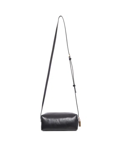 Khaite Kye Mini Calfskin Leather Crossbody Bag In Black