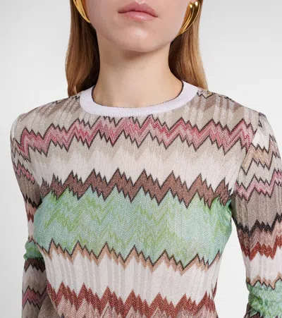 Missoni Chevron-pattern Sweaters In Multi
