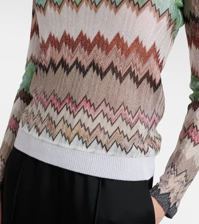 Missoni Chevron-pattern Sweaters In Multi
